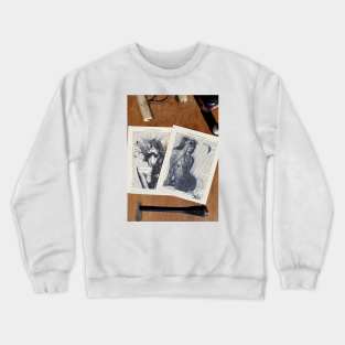 Hand made prints Crewneck Sweatshirt